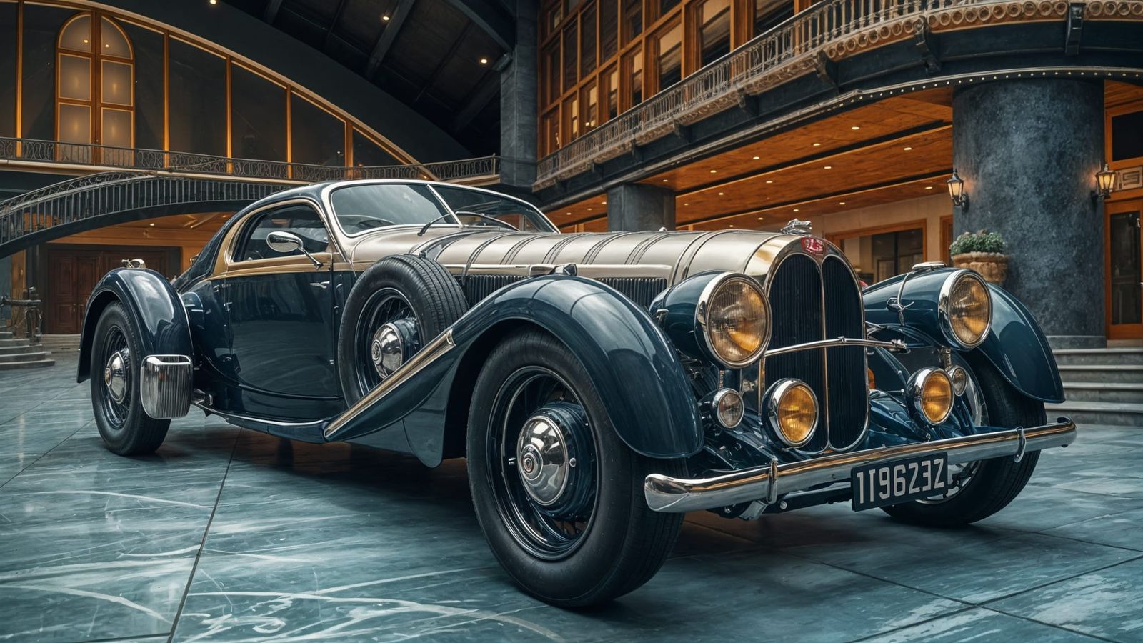 Bugatti Royale Saoutchik Restomod Overlooking Lake Como