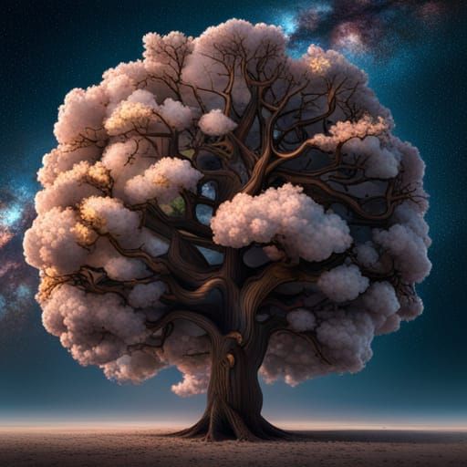 Money Tree in Galaxy, Rendered in Unreal Engine