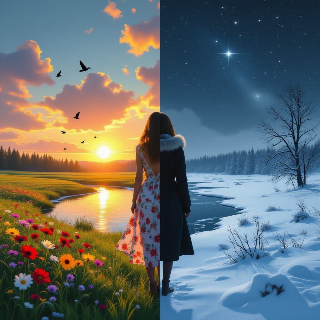 Surreal Autumn God Reveals Winter Landscape