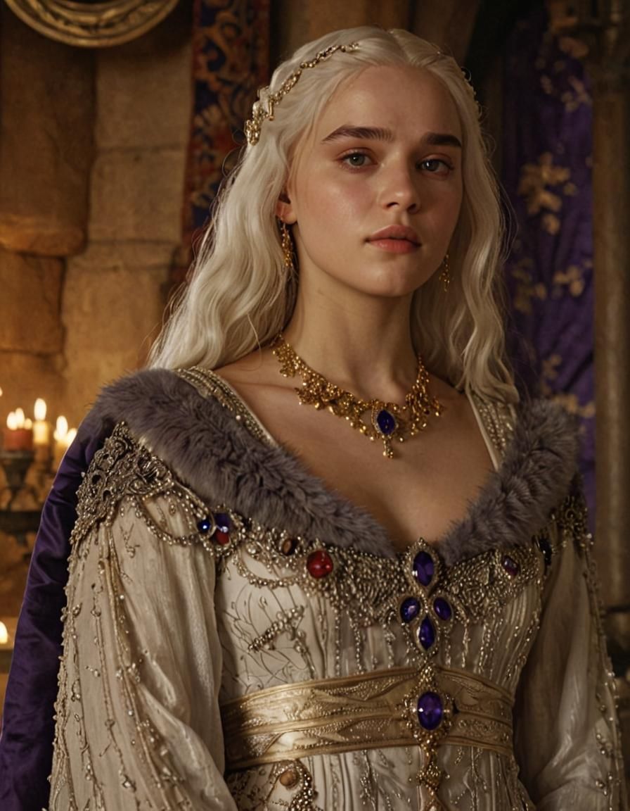 Medieval Princess in Luxurious Game of Thrones Style