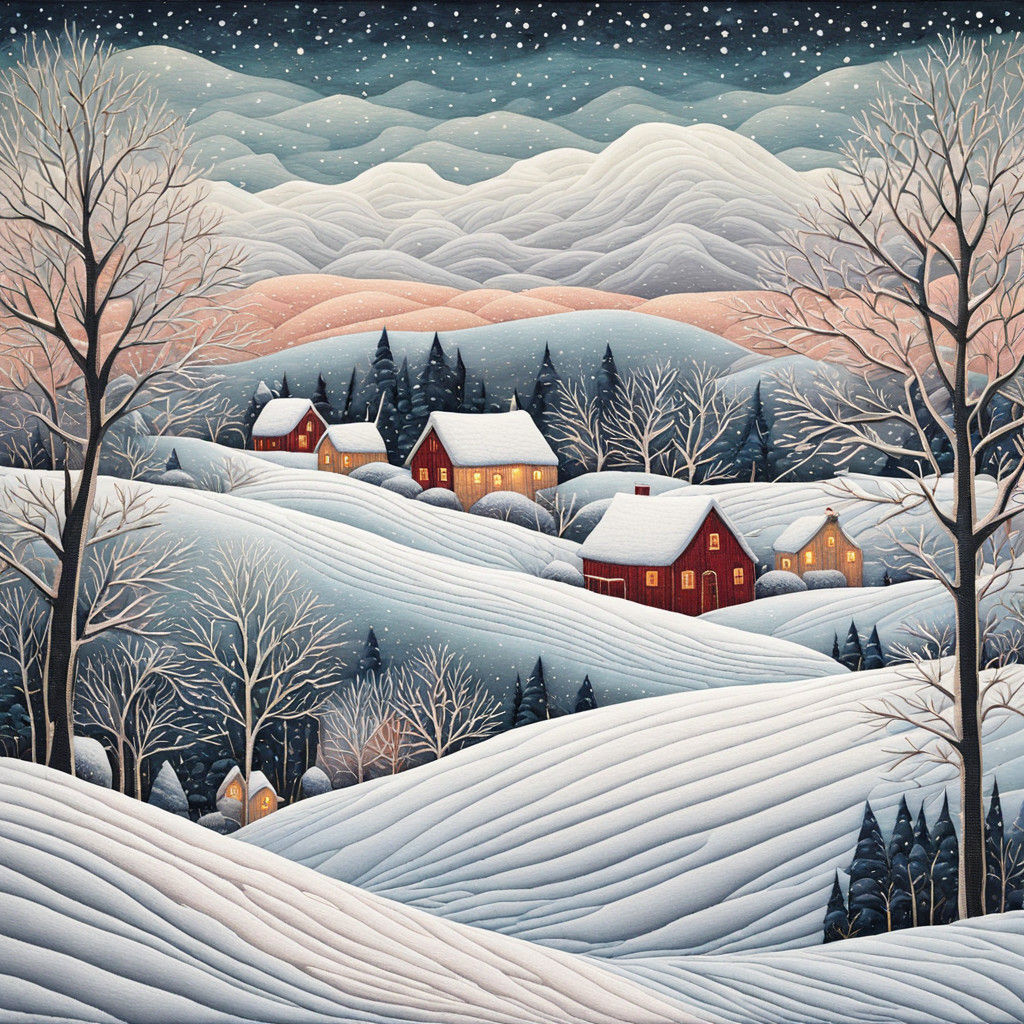 Snowy winter landscape