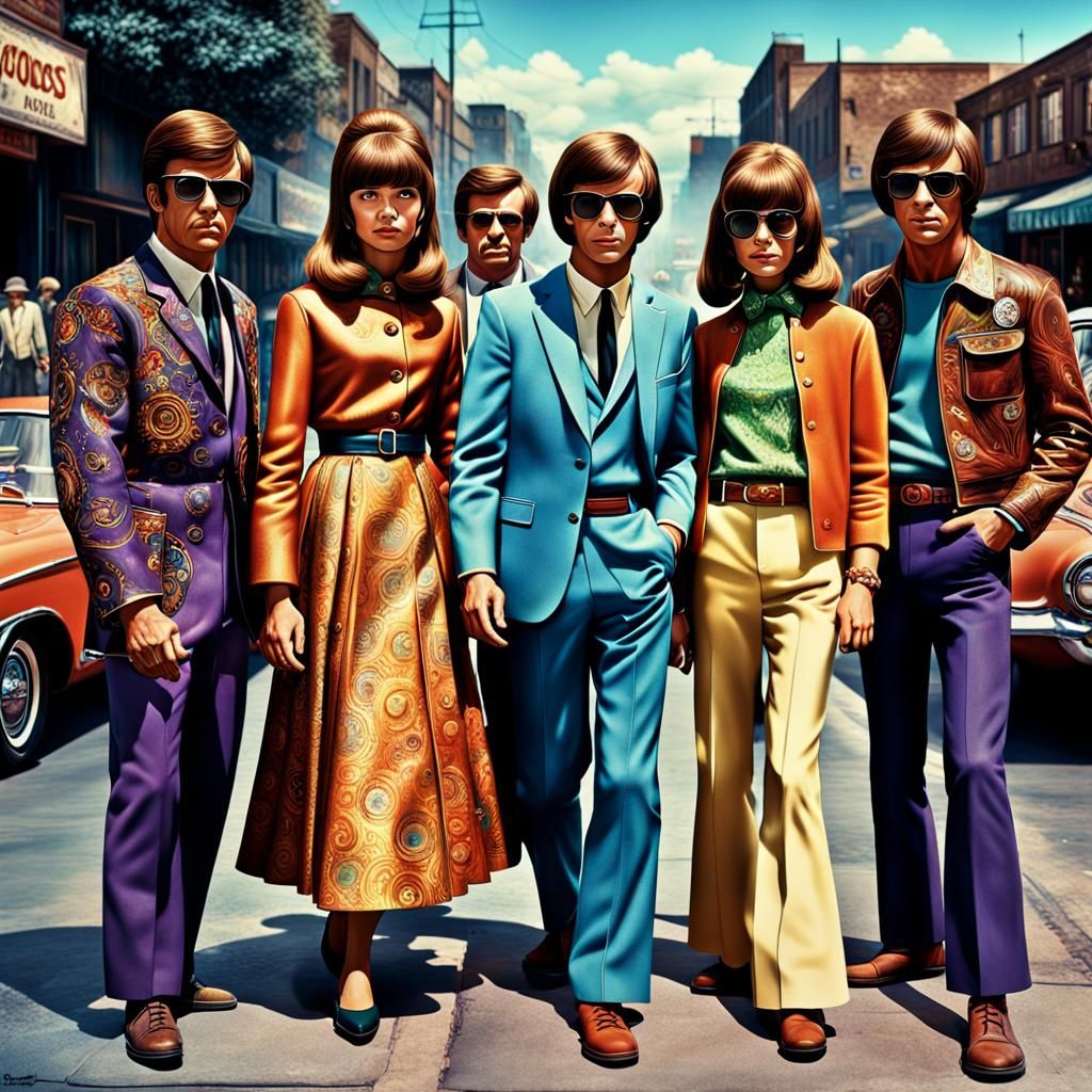 Groovy 1960s Style Digital Matte Painting