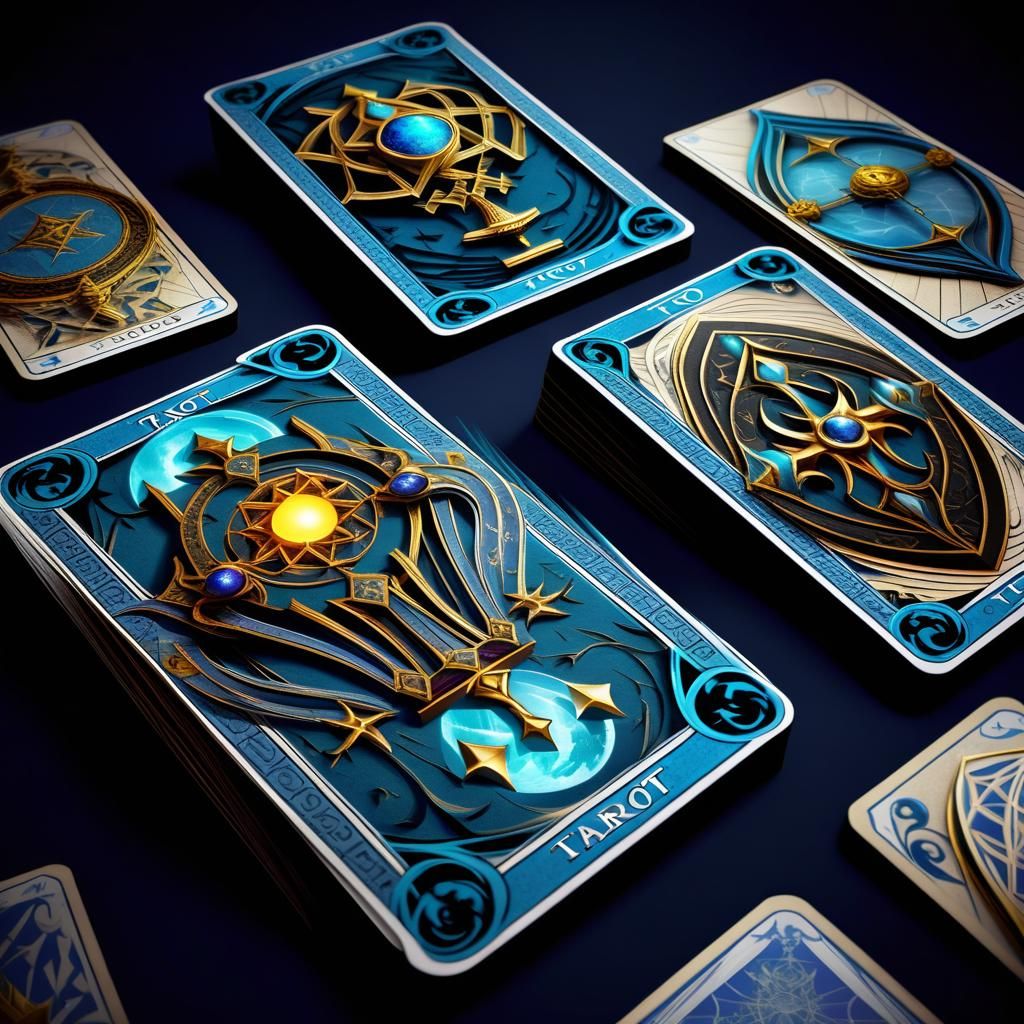 living 3d Tarot cards three dimensional magical tarot cards with 3d image mystical ominous fantastical mysterious fantas...