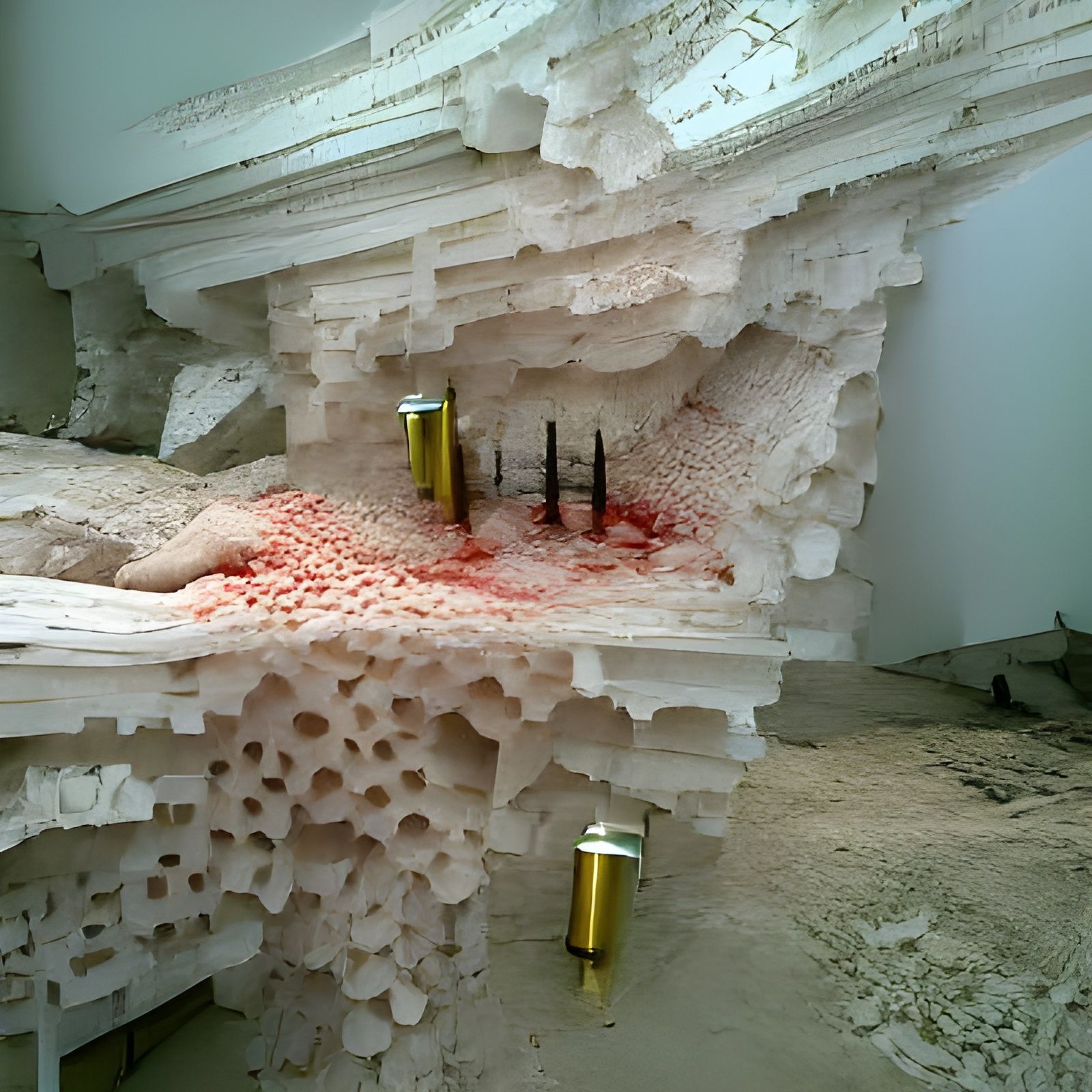Scrobiculated Avengeresses with Nailguns Art Installation