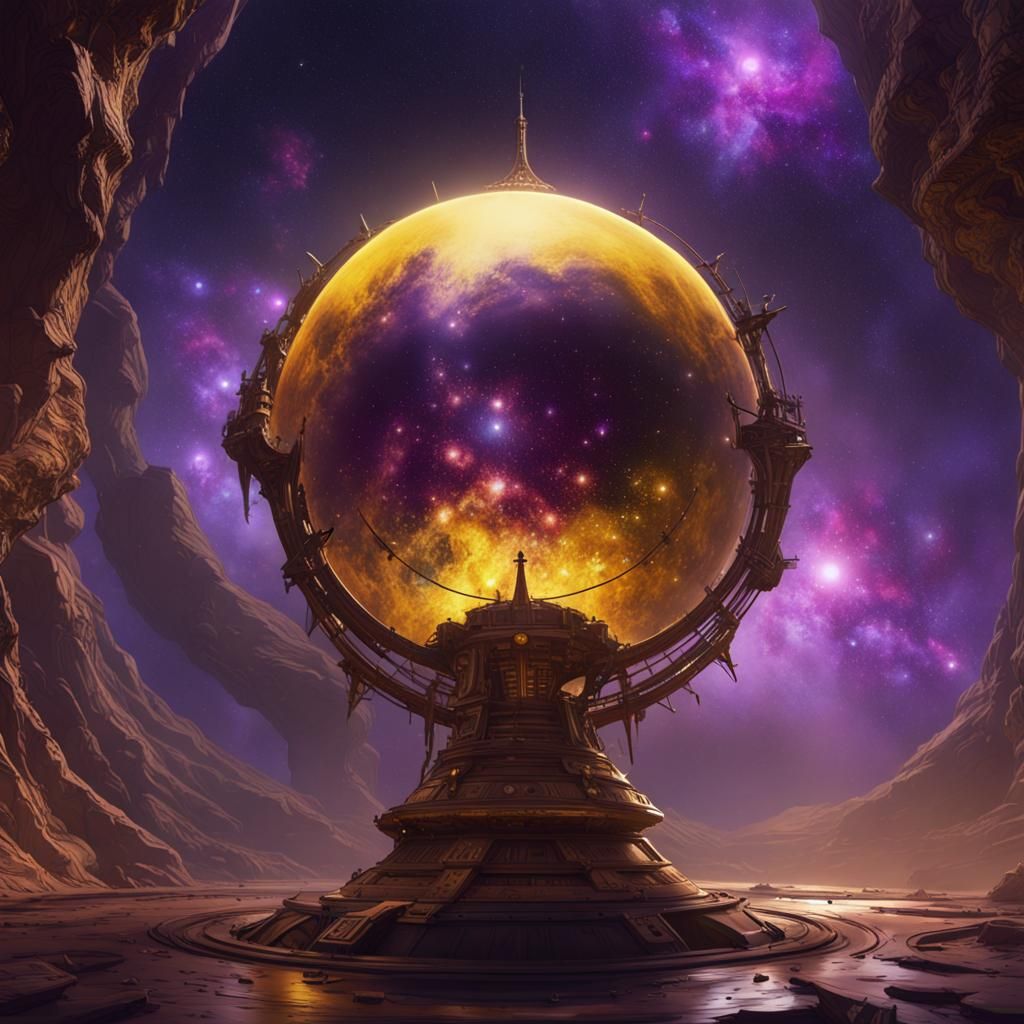 Stars in Space: Dark Fantasy Concept Art