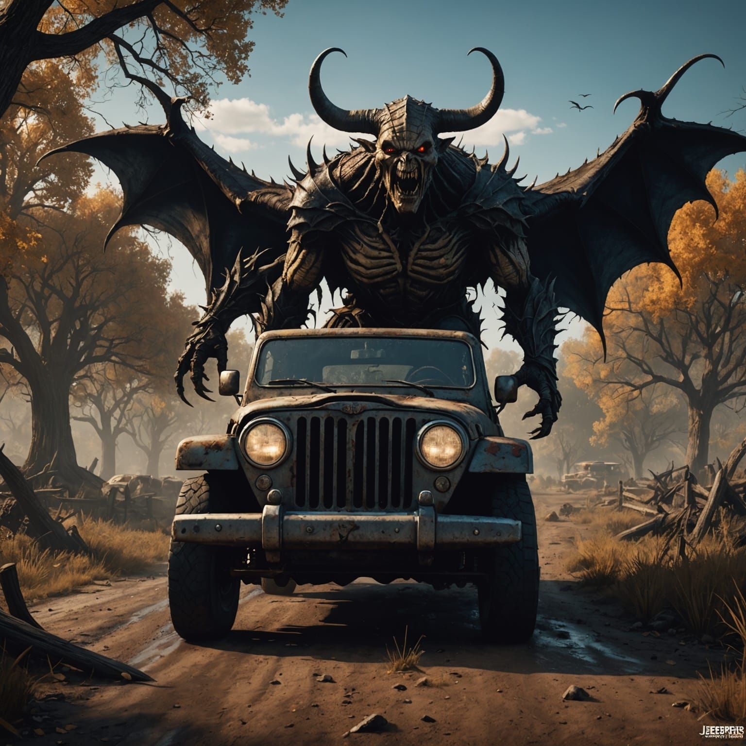 Fantastical Matte Painting in Deep Color, 8K