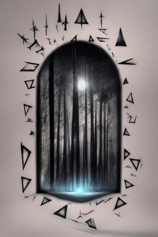 Futuristic Metallic Portal to New Worlds