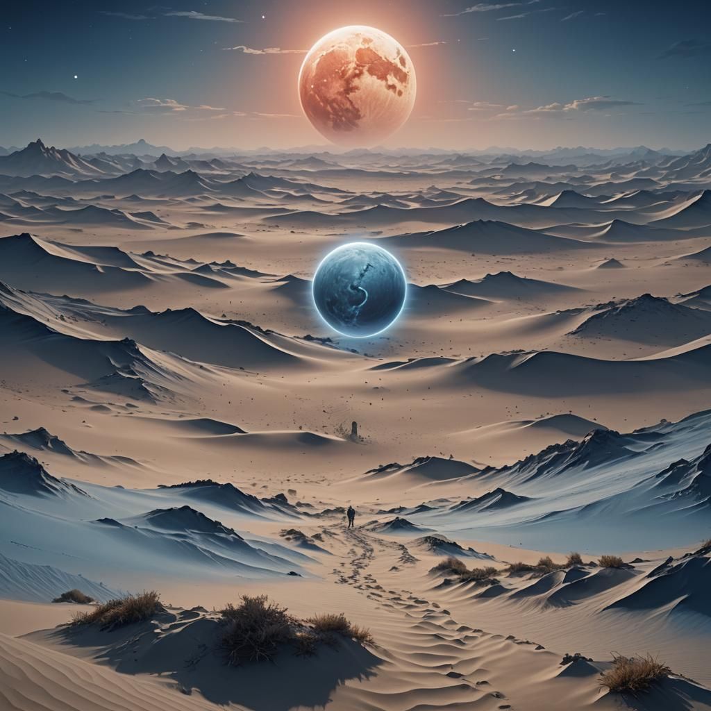 Book Cover with Blood Moon and Blue Band