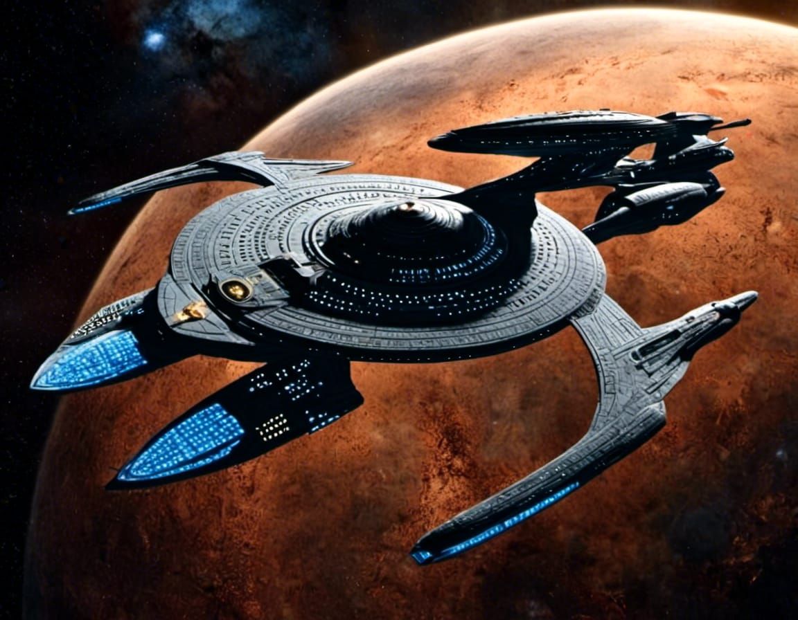 USS Enterprise Spacecraft Generated by AI