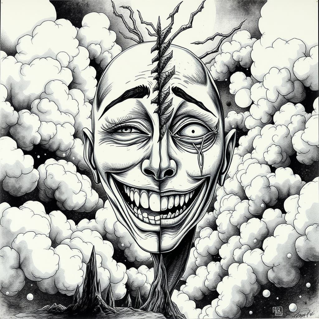 Surrealosm: Dreamlike World in Intricate Ink Drawing Style