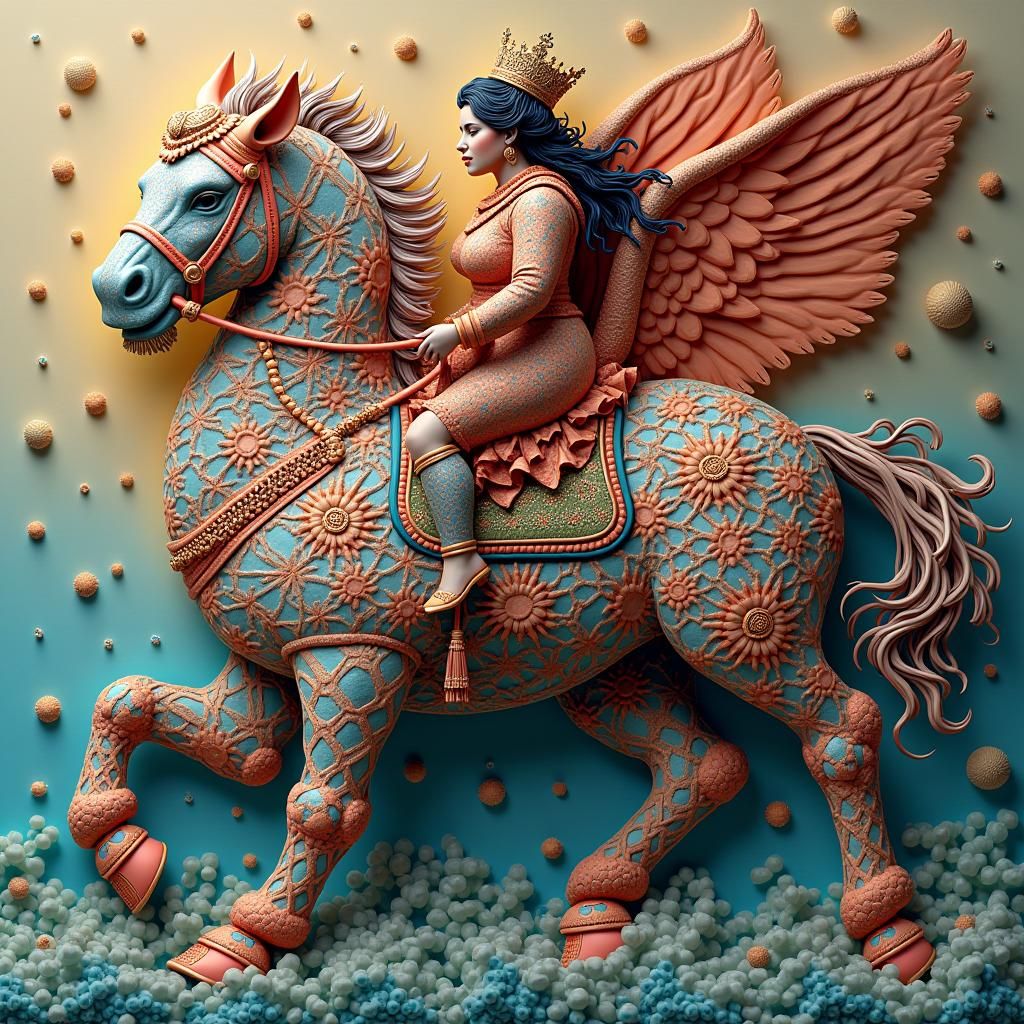 Princess of Iran on Simorgh with Fractal Design