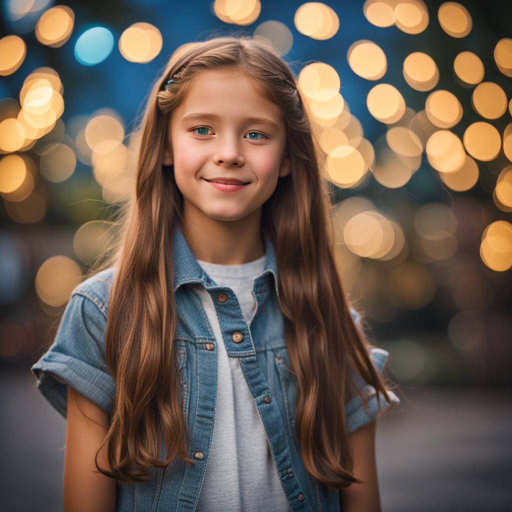 Stunning Portrait of a 13-Year-Old Girl