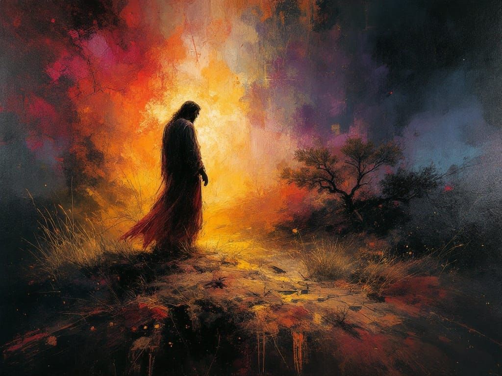 Jesus Christ in the desert