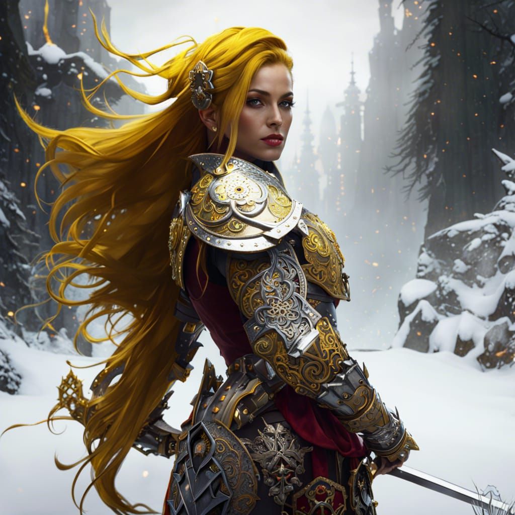 Blonde Kriegerin aus dem Norden