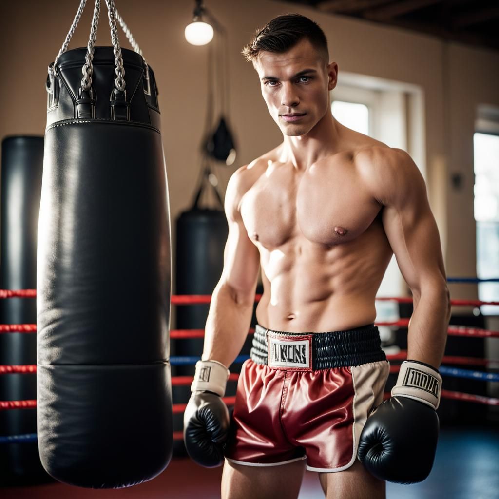 Handsome Boxer in Gym: Professional Photography