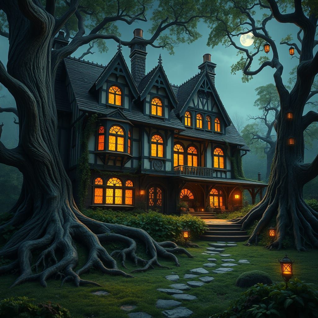 Enchanted Tudor Farmhouse Erupts from the Land