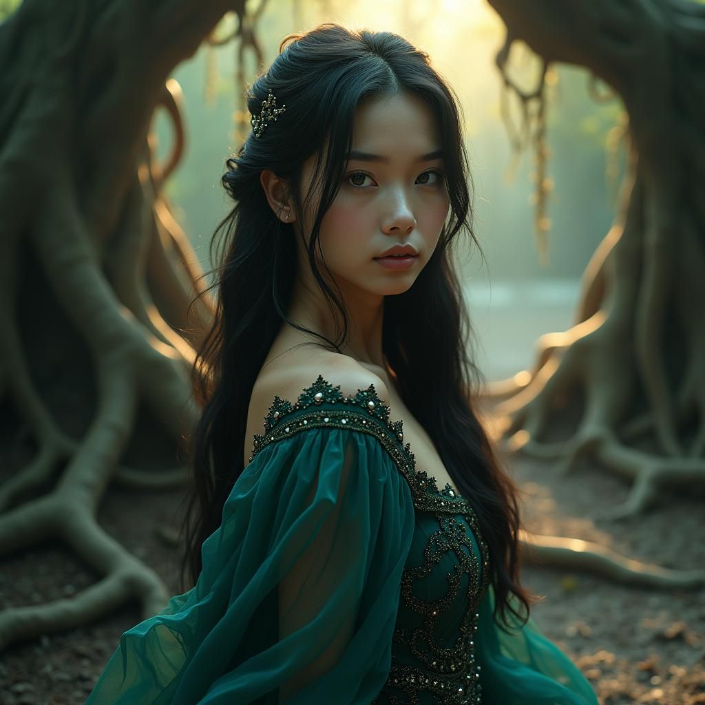 Ethereal Beauty in a Mystical Landscape