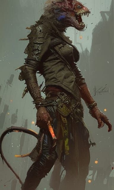 Fearsome Wererat Concept Art