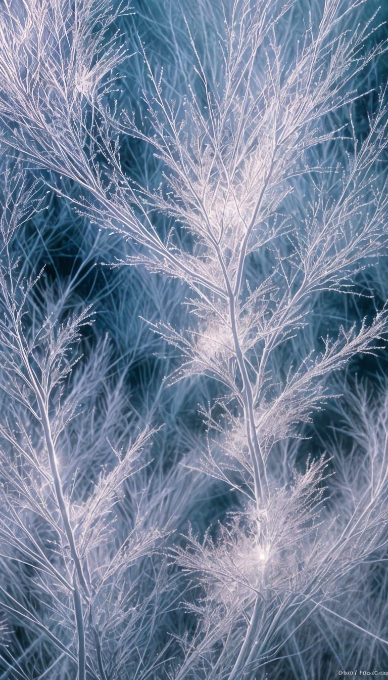 Abstract X-Ray Noise Field with Ethereal Glow