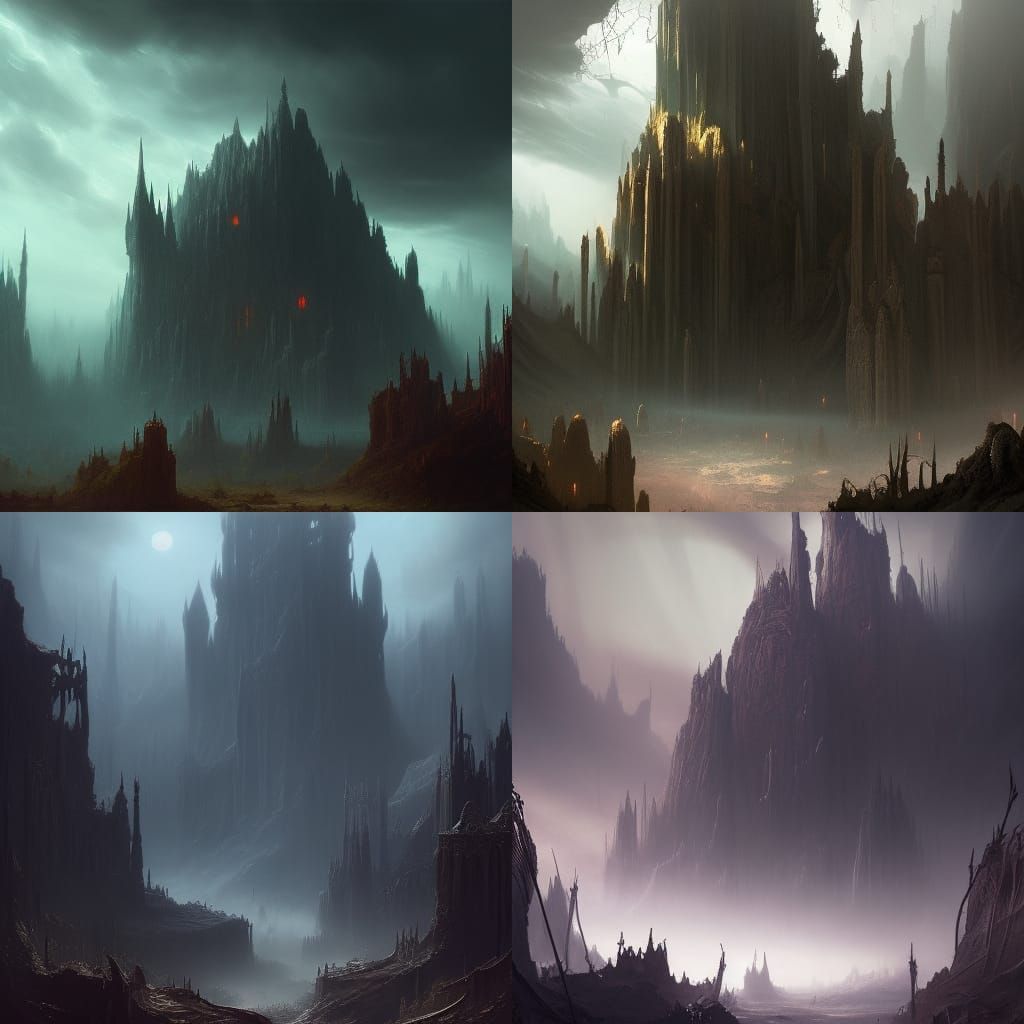 Desert Plateau Garden: Fantasy Concept Art