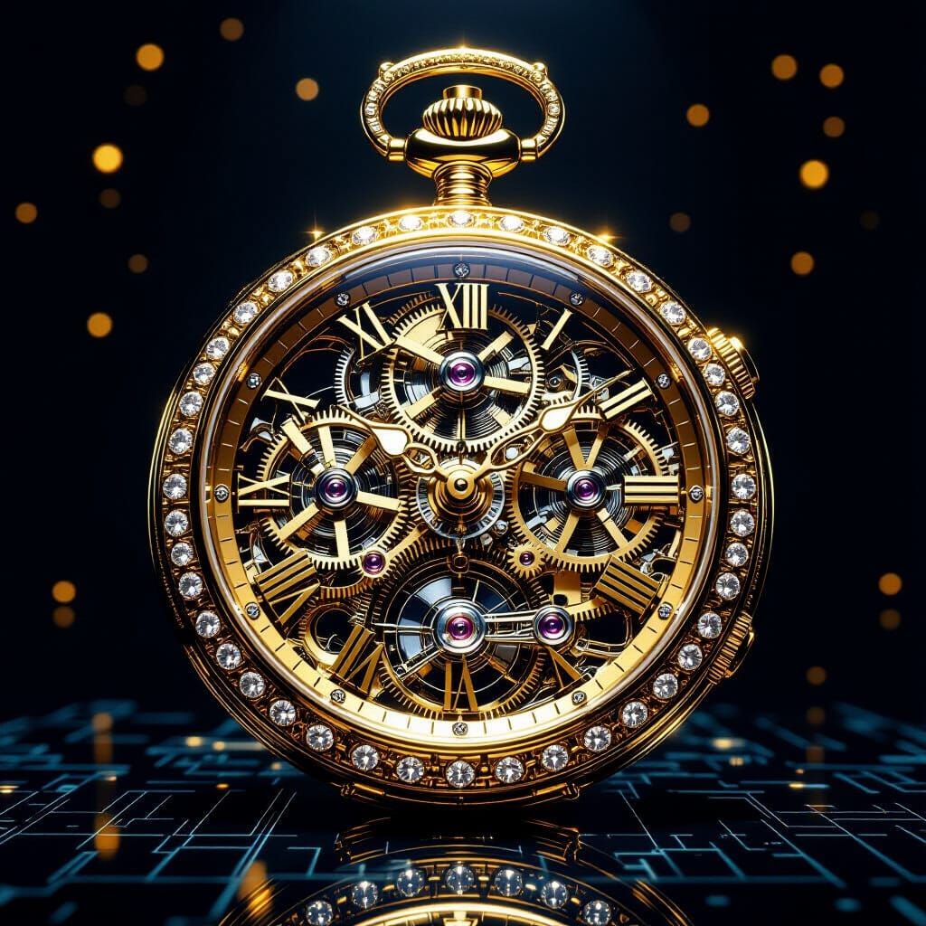 opulence clock pocket priceless technology