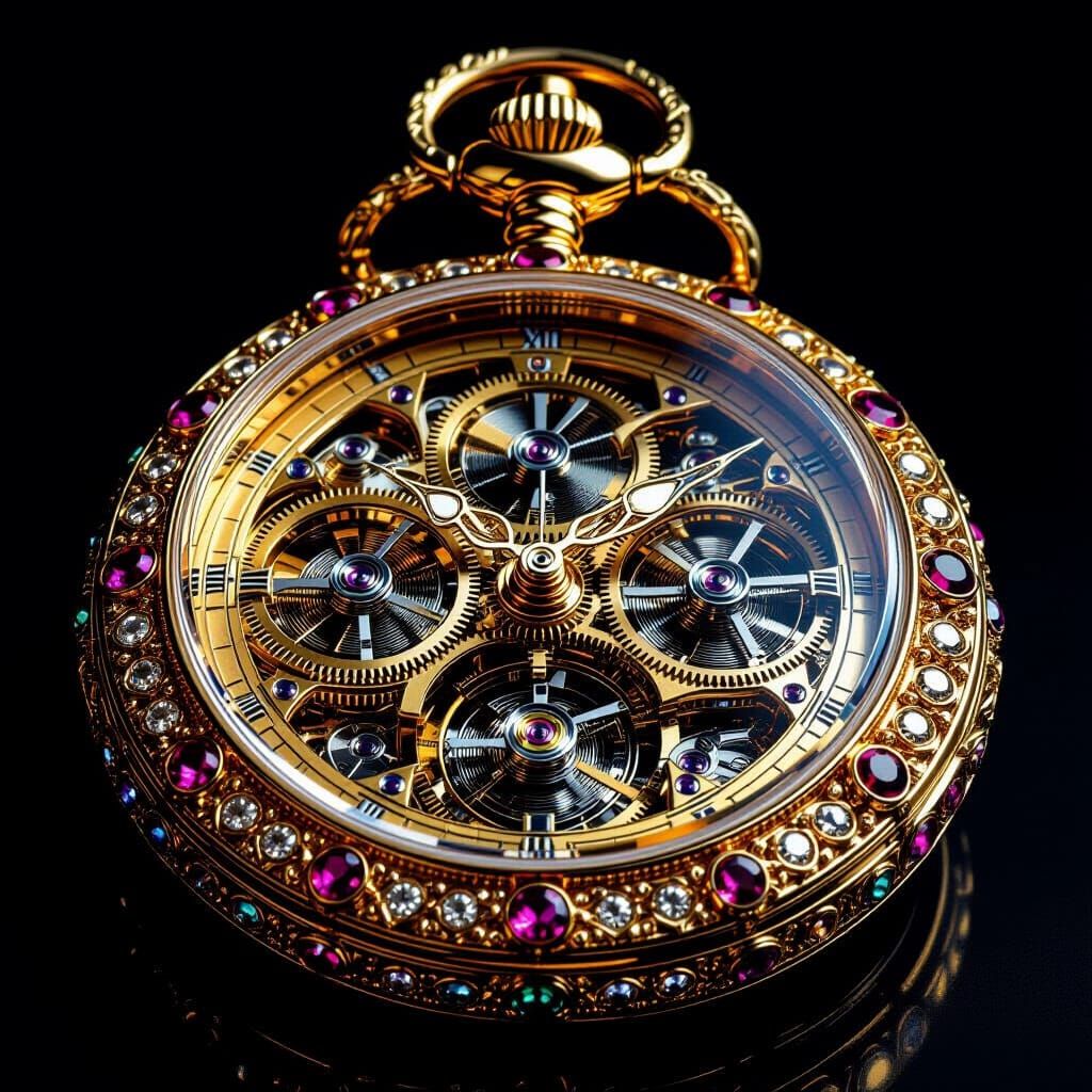 opulence clock pocket priceless technology