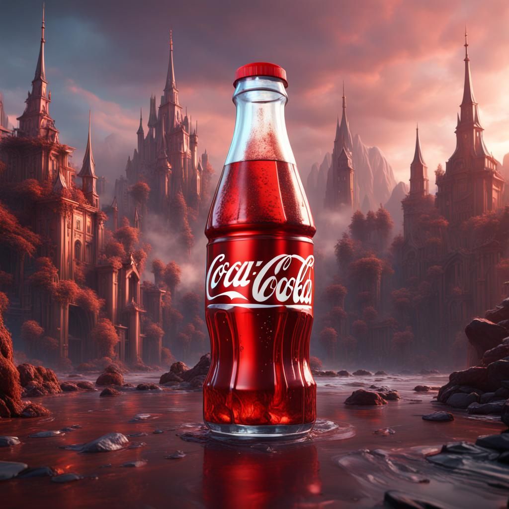 Detailed Coke Can Matte Painting in Unreal Engine