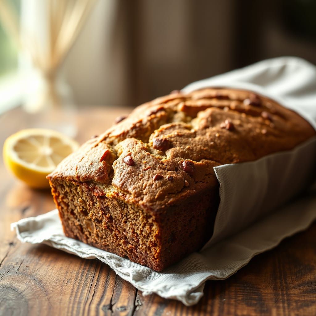 Warm Natural Light on Lemon Zucchini Bread