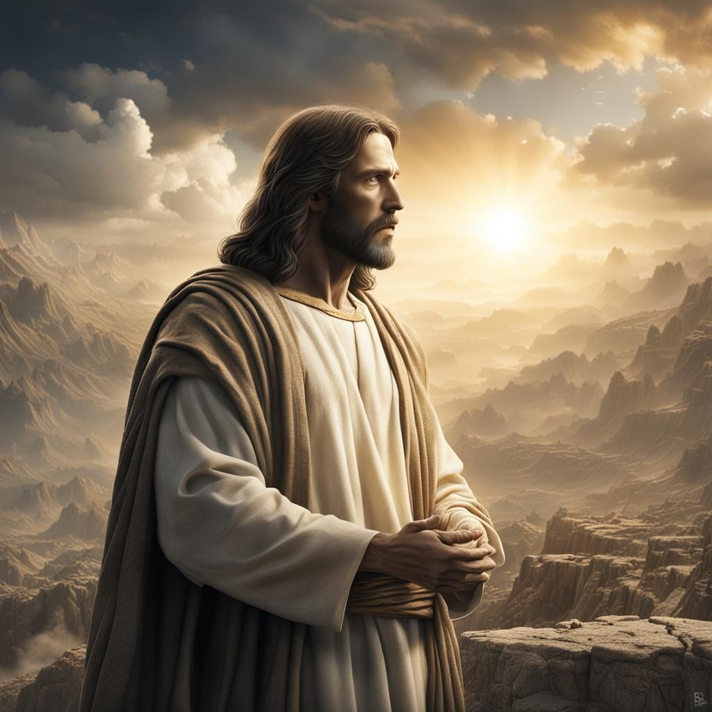 Jesus Christ's Power on Earth: A Matte Painting