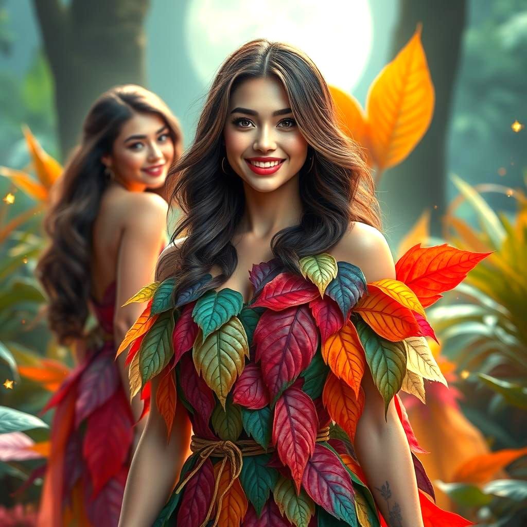 Vegetable Dress: A Stunning Digital Art Creation