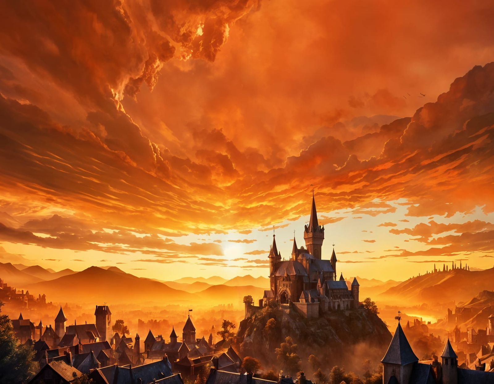 Alexandra Moen Portrait in Medieval Matte Painting Style