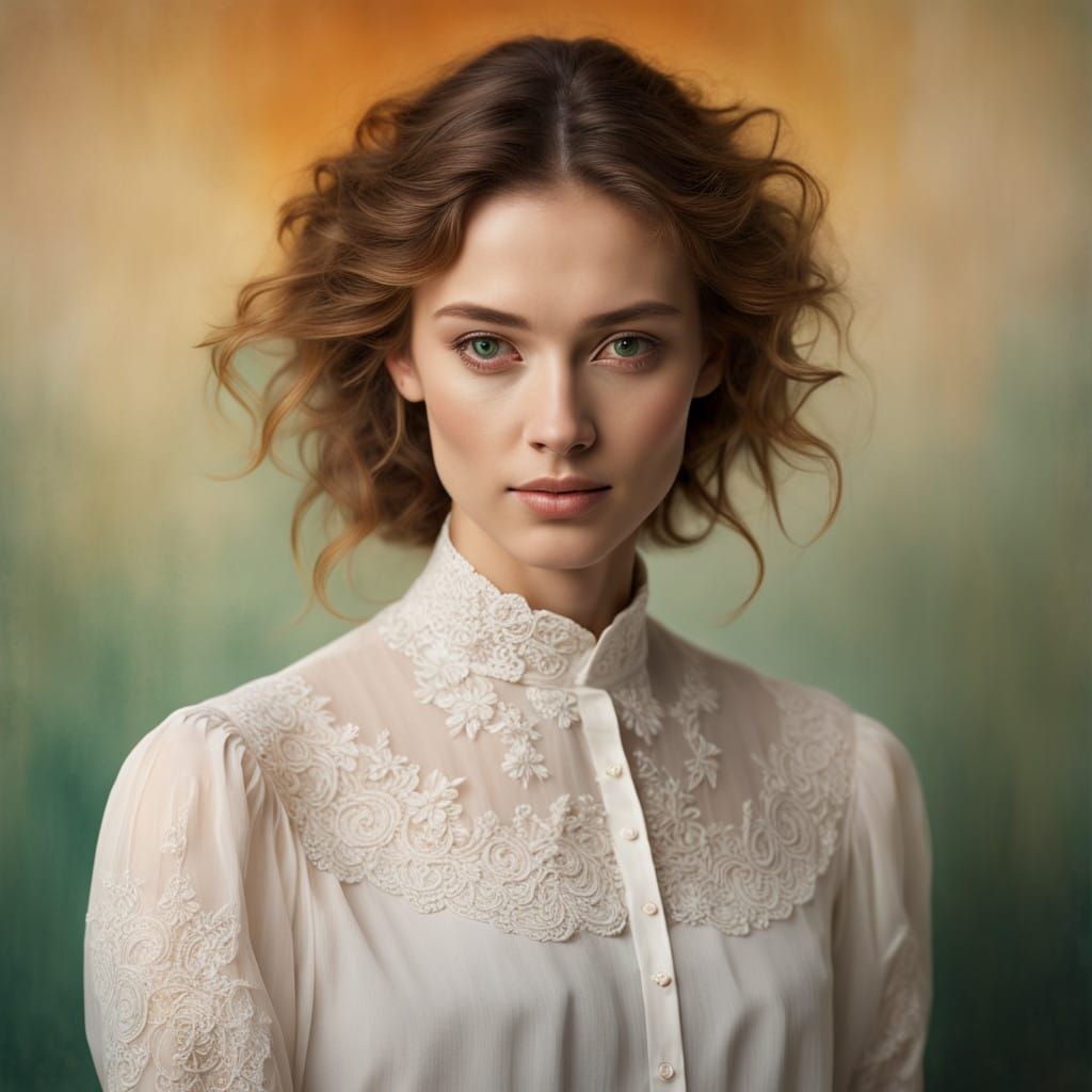 Ethereal Portrait in Golden Light