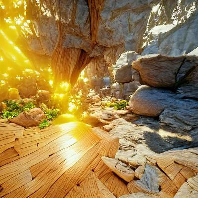 Cave Entrance Reveals Sky