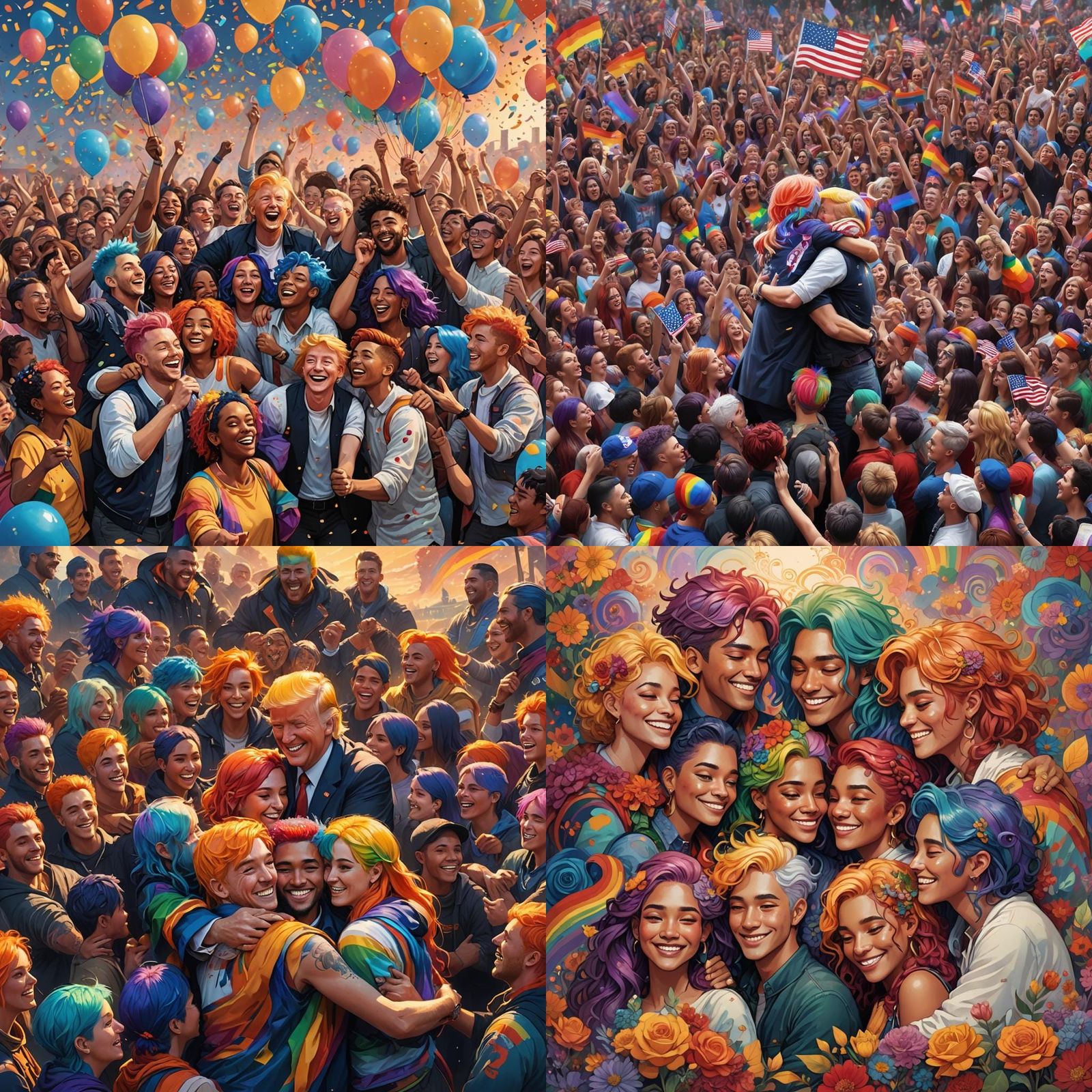 Harmonious Celebration: A Detailed Matte Painting