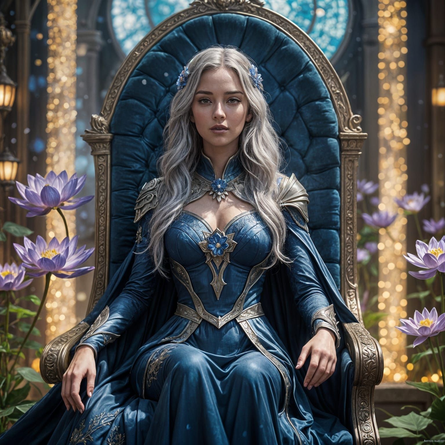 Lotus Throne: A Crystal Kingdom Fantasy Concept