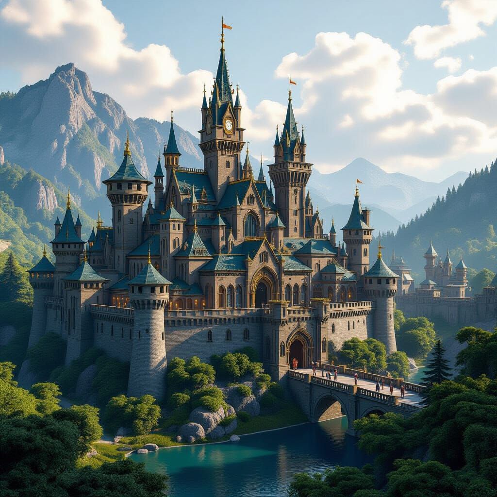 Majestic Medieval Kingdom in Stunning 3D