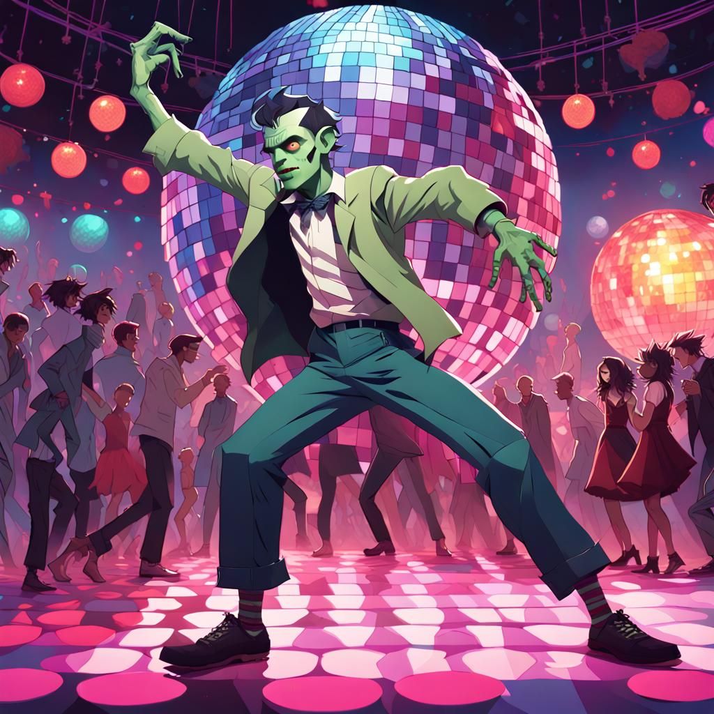 High School Frankenstein Monster Disco Dance
