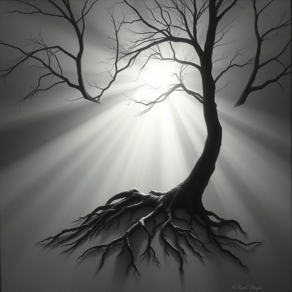 Ethereal Figure at the Turning of Seasons