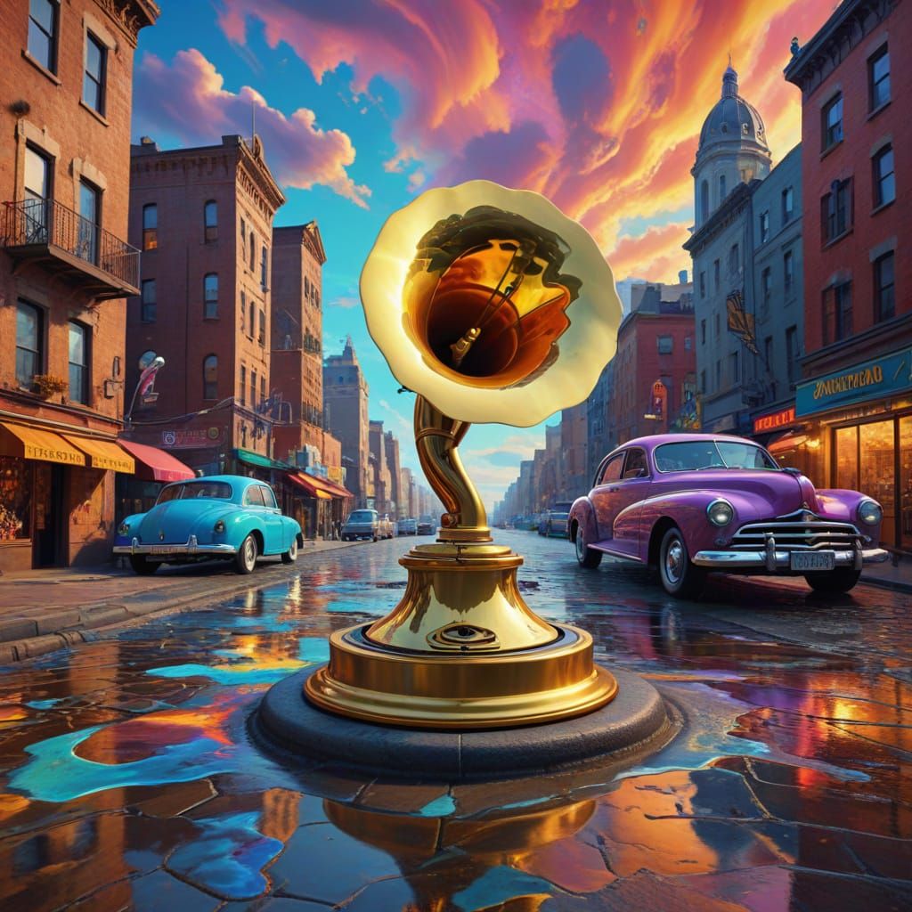 Surreal Retro Cityscape Blooms from Golden Gramophone