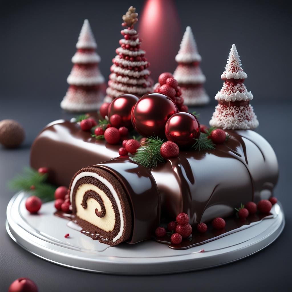 Festive Sci-Fi Bûche de Noël with Elves