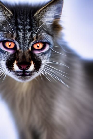 Digital Rendering of a Werecat