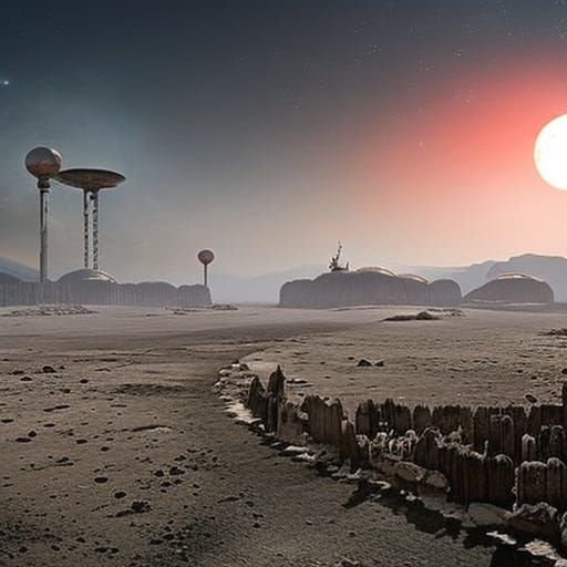 Celestial Post-Apocalyptic Landscape