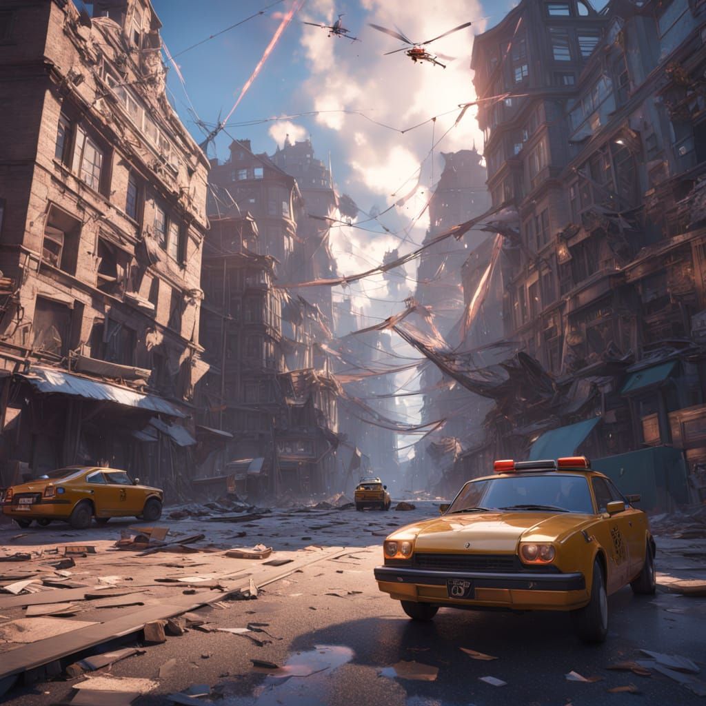 Eurasian Supervillain Destroys New York in 3D Anime Style