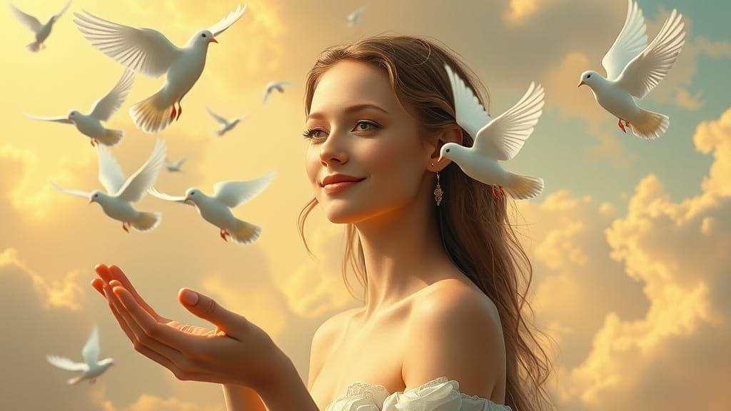 Ethereal Beauty in Whispers of Hope