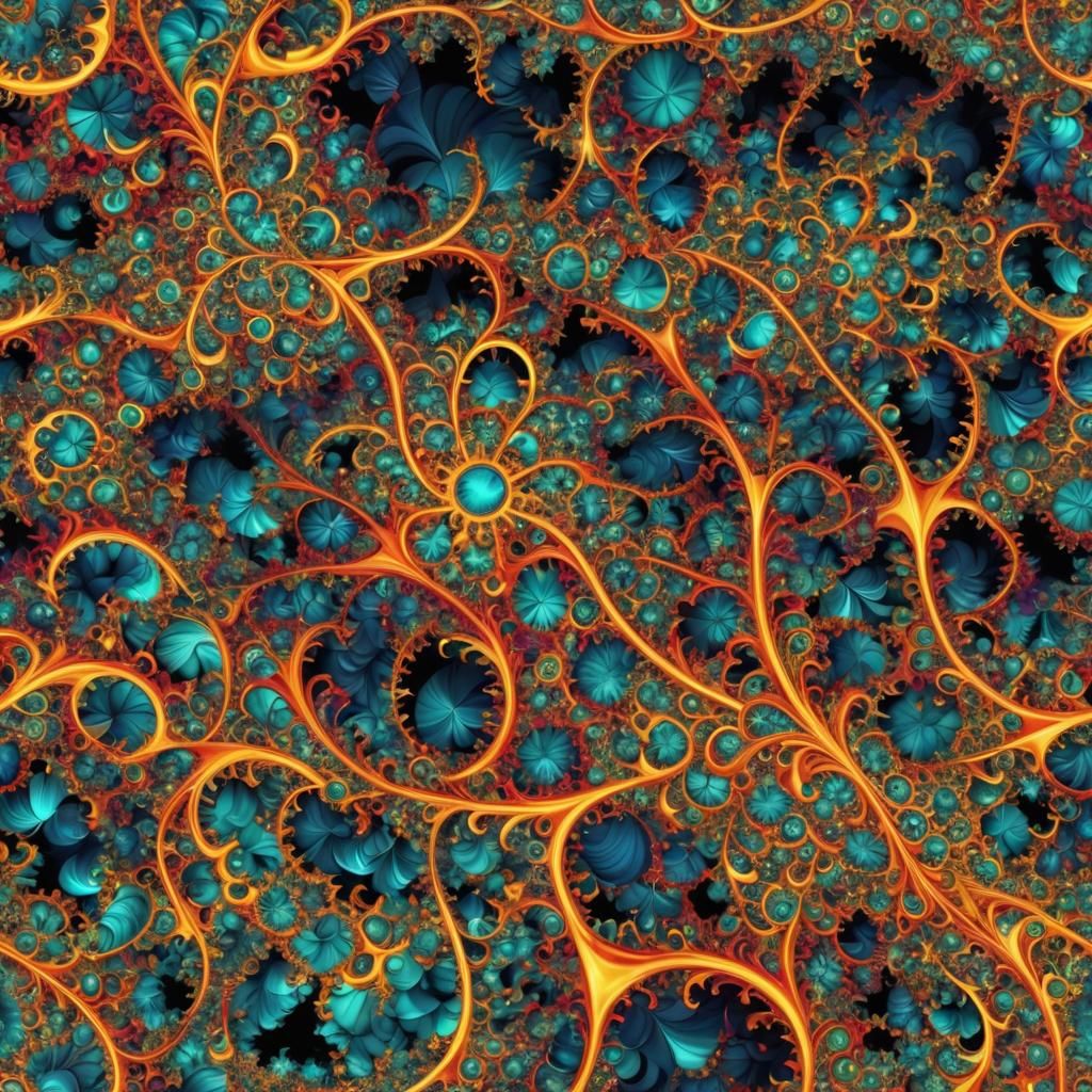 Bright Bending Fractal Explosion