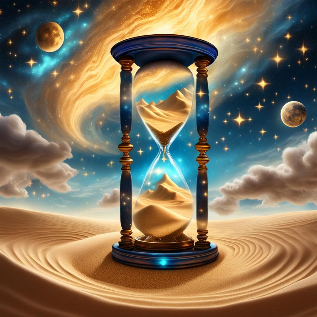 Eternity in Surreal Celestial Realm Digital Art