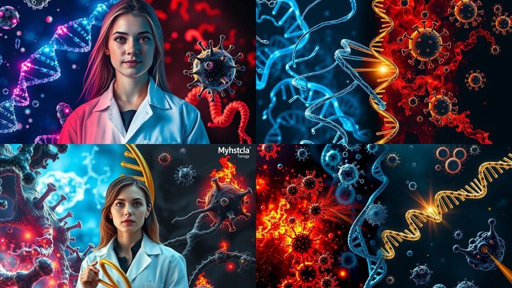 Science vs Danger: A Split-Screen DNA Battle