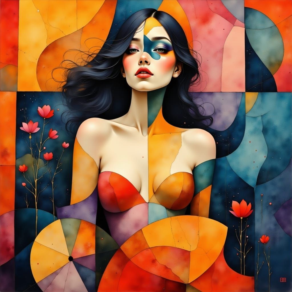 Minimalist abstract painting