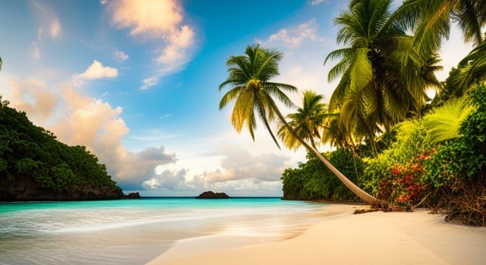 Idyllic Tropical Beach Escape