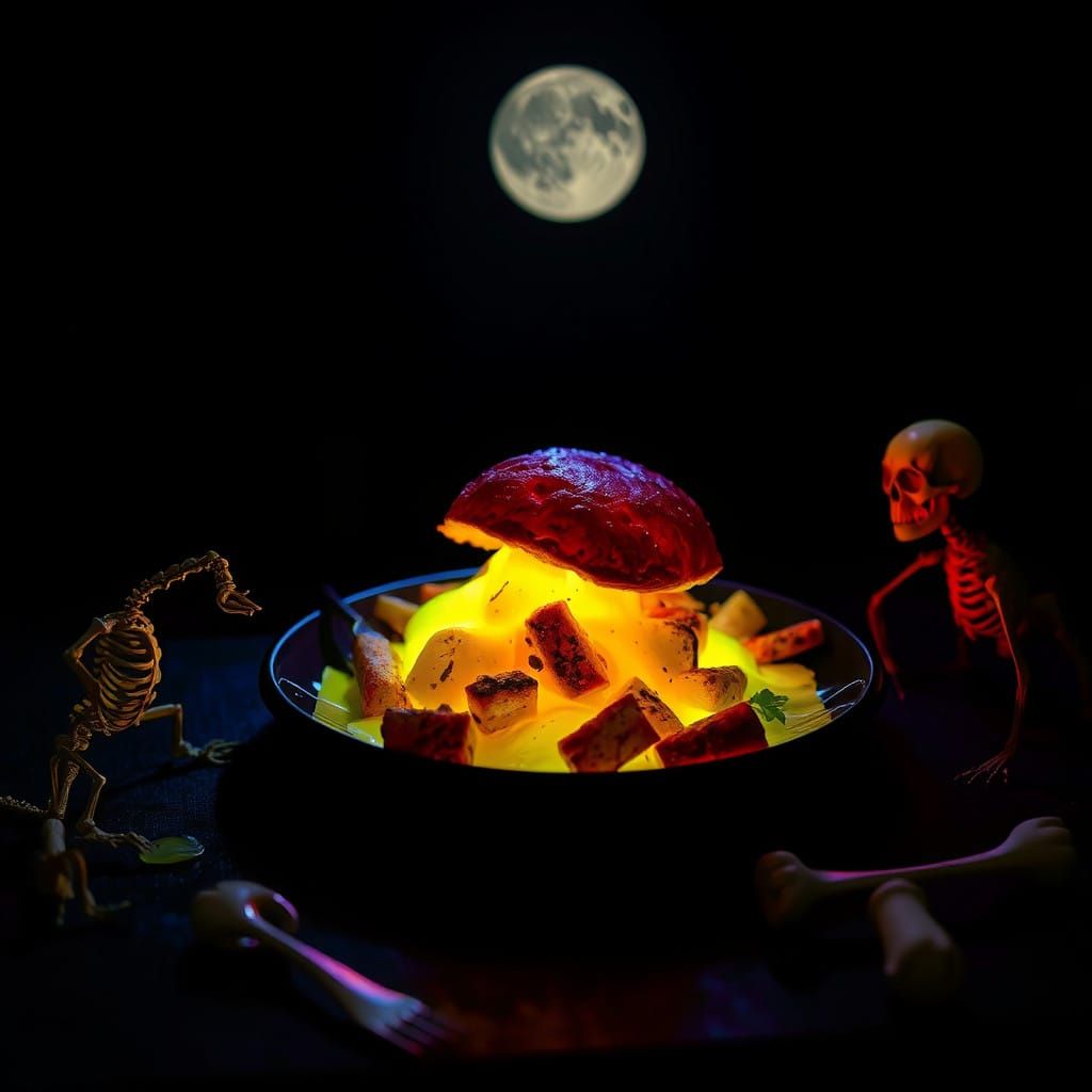 Dreamscapes of Dark Whimsy: Eerie Food Scene